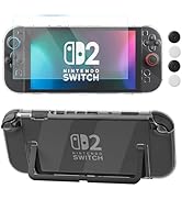 FUNDIARY Clear Case for Nintendo Switch 2 2025, Accessories Bundle for Switch 2 Game Console &amp; Jo...