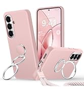 Rockaway for Samsung Galaxy S26 Case [Double Ring Stand &amp; Wrist Strap], Liquid Silicone Phone Cas...
