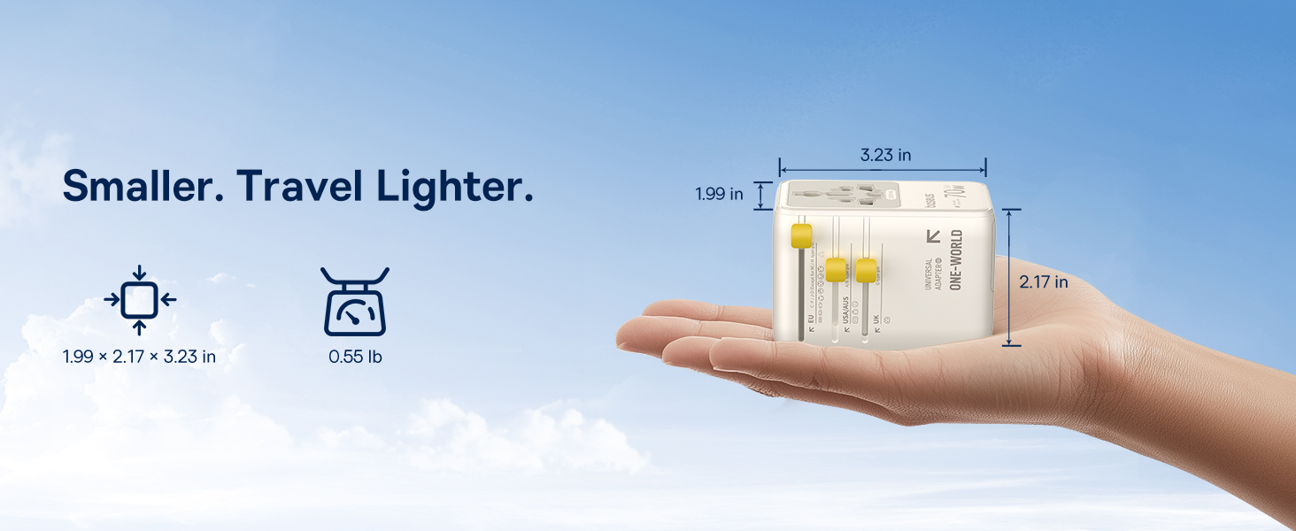 EnerCore CG11 Universal Travel Adapter 70W