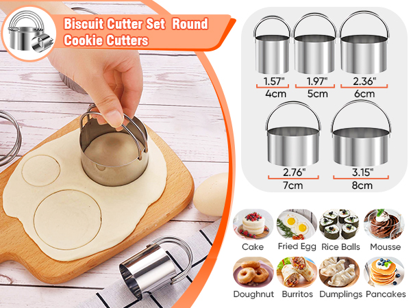 9PCS Stainless Steel Pastry Blender Set