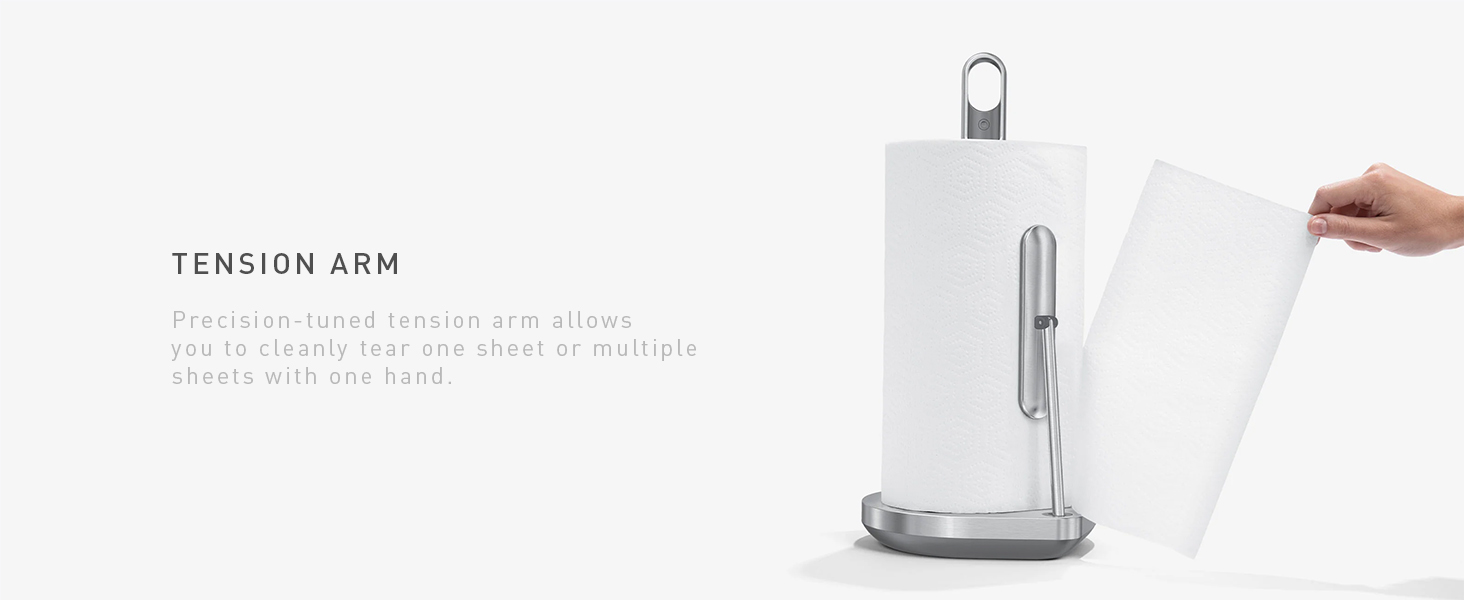 Tension Arm | Allows you to cleanly tear one sheet or multiple sheets with one hand