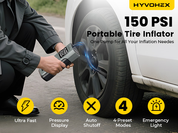 Tire Inflator Portable Air Compressor
