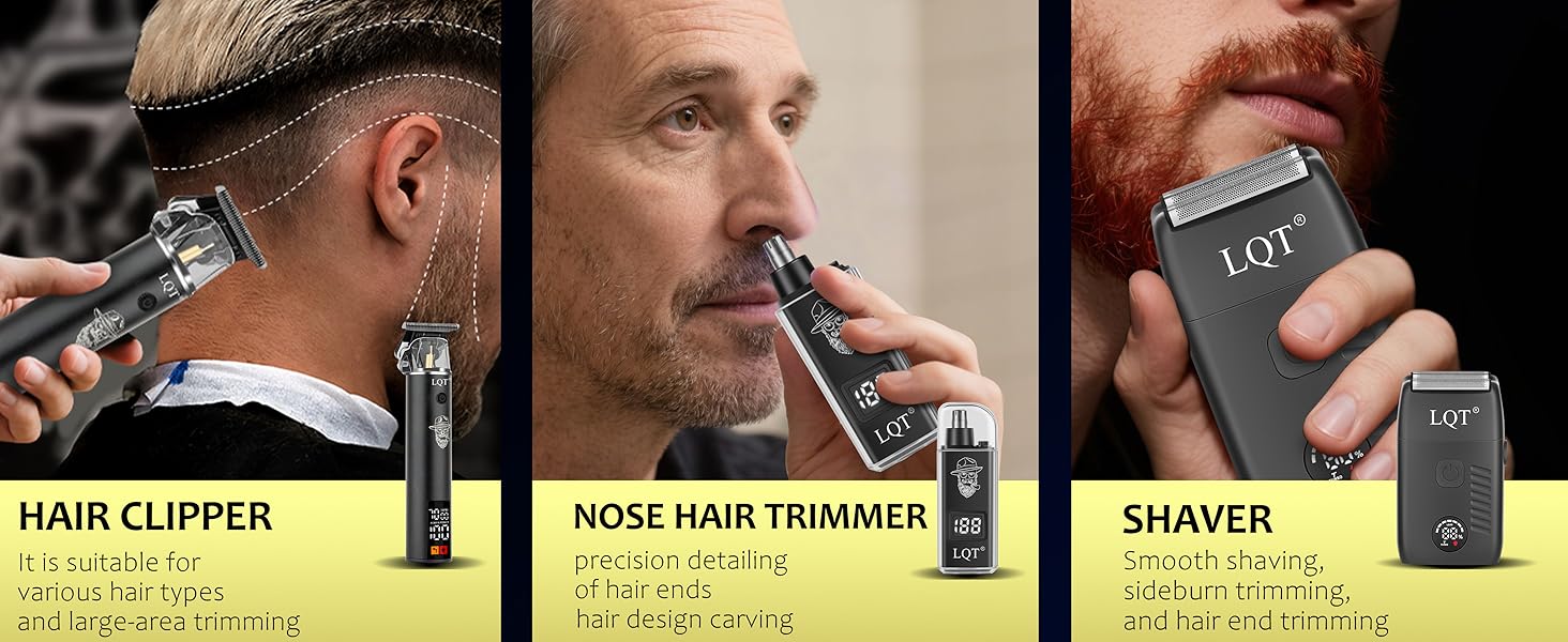 Electric Foil Shaver for Men 3-Piece