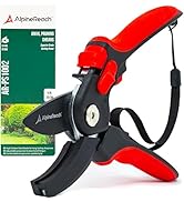 AlpineReach Anvil Pruning Shears for Gardening, Sharp Ergonomic Pruners, Heavy Duty High Carbon S...