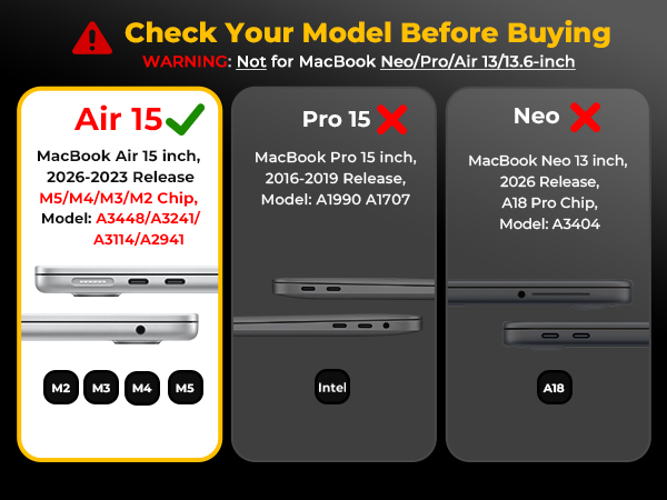 case for MacBook AIR 15 m5