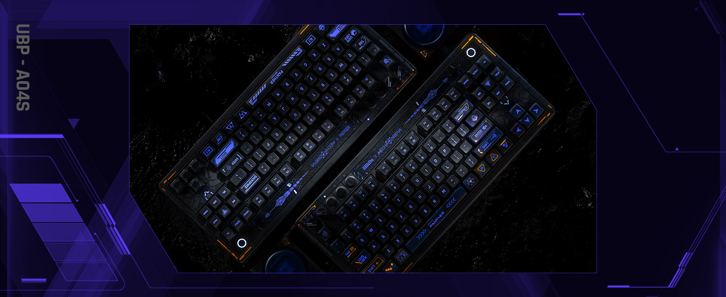 Mechanical Keyboard Hot-Swappable Kailh Switches RGB Backlight Programmable Windows Android