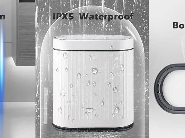 bathroom trash can with lid