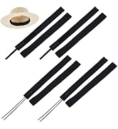 BENECREAT 8Pcs 2 Styles Hat Size Reducer Liner, Adjustable Hat Size Tape Polyester Cotton Bands B...