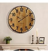 Wooden Arabic Wall Clock