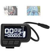 Screen Display, 6Pin Electric EN06 LCD Display 24V 36V 48V 60V Speed Meter Compatible with for 22...