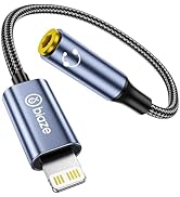 biaze iPhone Headphone Adapter, Lightning to 3.5mm Adapter Auxiliary Adapter, Compatible with iPh...