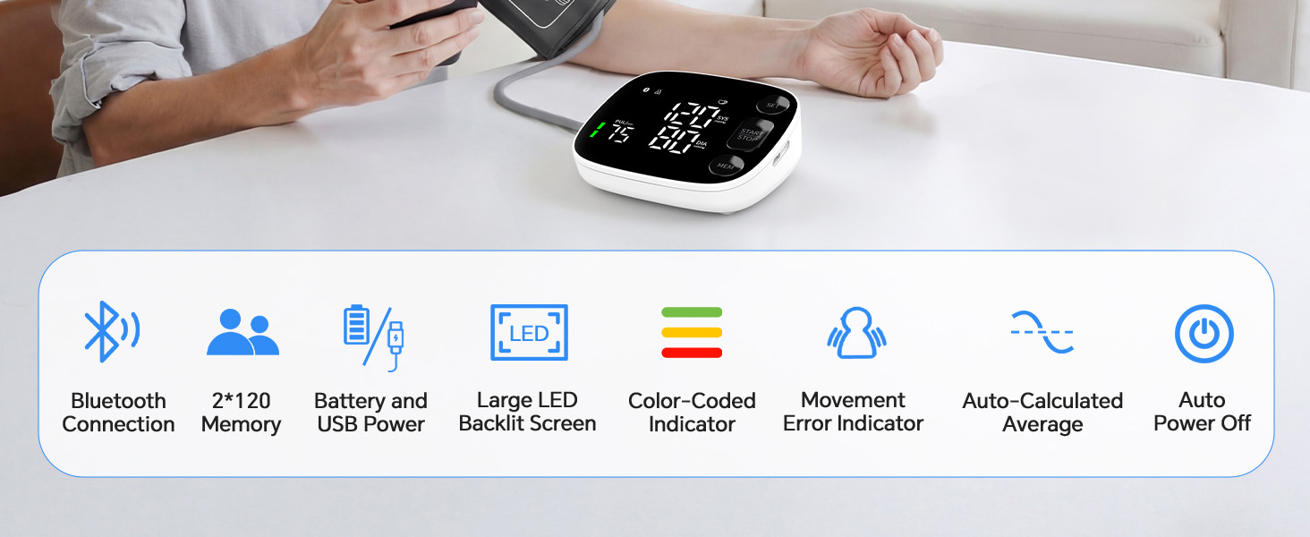 BLOOD PRESSURE MONITOR FOR HOME USE