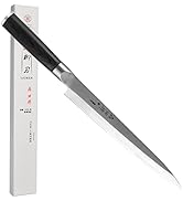 Sumteene Sushi Knife 9.5 inch(240mm), Sashimi Knife with High Carbon Stainless Steel Blade and Er...