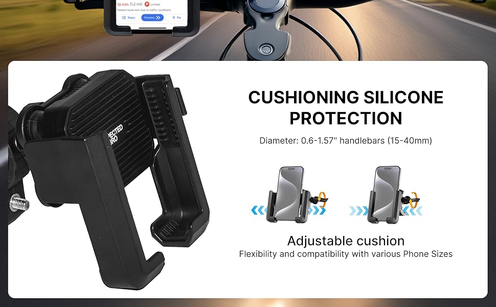 travel phone holder; bicycle cell phone holder; bike phone holder mount; mobile phone holder