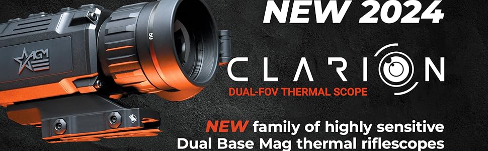 AGM Clarion 384 dual focus thermal scope with 25mm and 50mm lenses