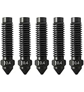 5PCS Centauri Carbon 0.4mm Nozzles Kit for Elegoo Centauri- Included 3D Printer 5pcs Hardened Ste...