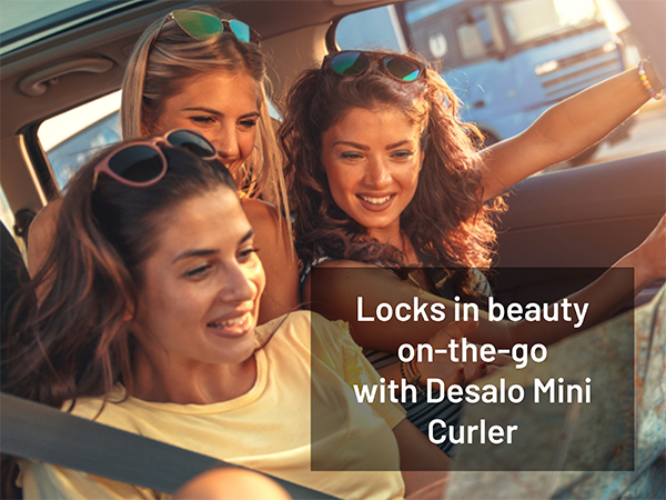 Locks in beauty on-the-go with desalo mini curler