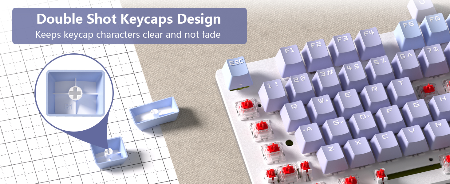 quiet red switch mechanical keyboard