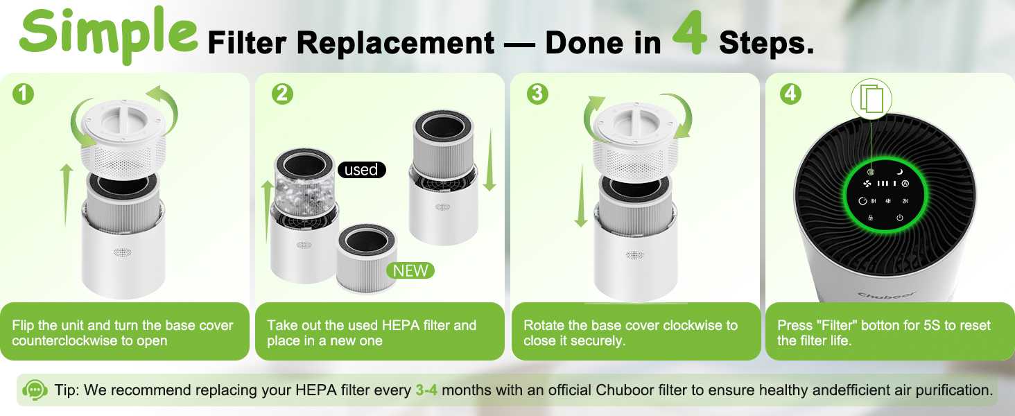 hepa filter air purifier pj01