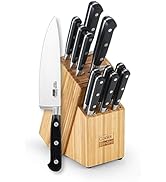 Cooks Standard Kitchen Knife Set with Block 12-Piece, Stainless Steel Forge High Carbon German Bl...