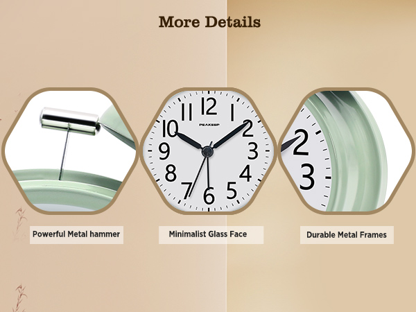 Analog Alarm Clock Easy to Set