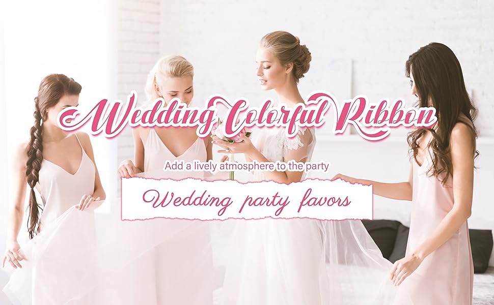 Wedding Colorful Ribbon with Bells