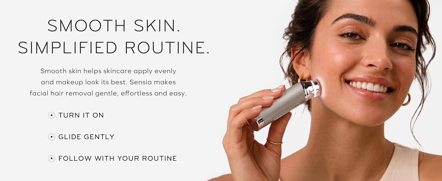 Smooth skin. simplified routine.
