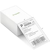 Anycash 4x6 Thermal Paper, Pack of 500 Fanfold Shipping Labels with Perforated Line, Compatible w...