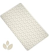 WRISIN Bathtub Mat Non Slip with Suction Cups - 100% Rubber Bathroom Mat Textured for Bath Tub Sh...