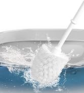 white toilet brush