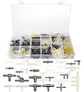 ZAVOOS 159 Pieces Vacuum Connector Assortment, 32 Sizes Automotive Vacuum Tee Connector Kit, Heat...