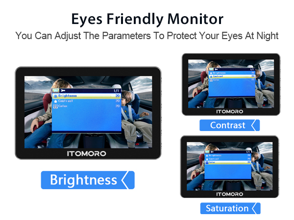 baby car monitor with adjustable screen