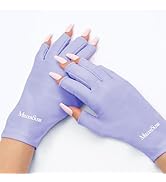 MelodySusie Premium UV Protection Gloves for Manicures, Cool Feeling Fabric,Professional UPF50+, ...