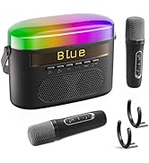 Portable Bluetooth Karaoke Speaker with Timer White Noise &amp; Night Light-Deep Grey