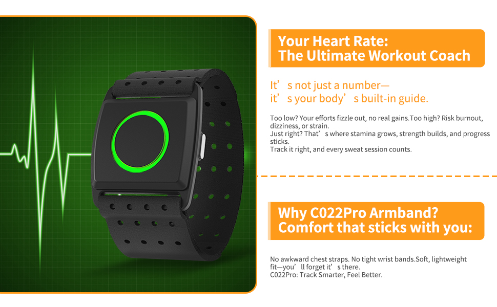 Heart rate monitor armband