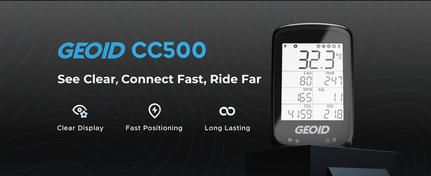 GEOID CC500 smart bike computer GPS