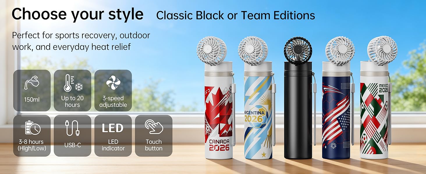 Portable Fan Ice Therapy Cup