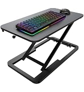 ESpefy Keyboard Riser for Desk- 23.6’‘ Height Adjustable Standing Desk Converter, Desk Lifter for...
