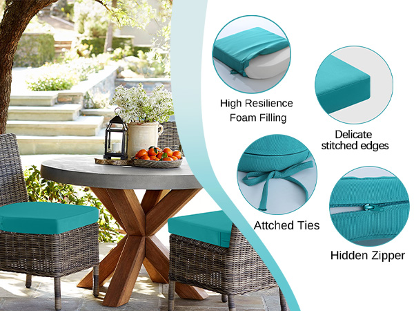 outdoor seat cushions outdoor cushions patio furniture outdoor chair cushions set of 4 seat pad