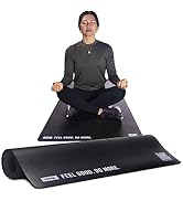Chirp Stretch Thick Exercise Mat for Yoga &amp; Home Gym, Large Non Slip Fitness Mat for Pilates Work...