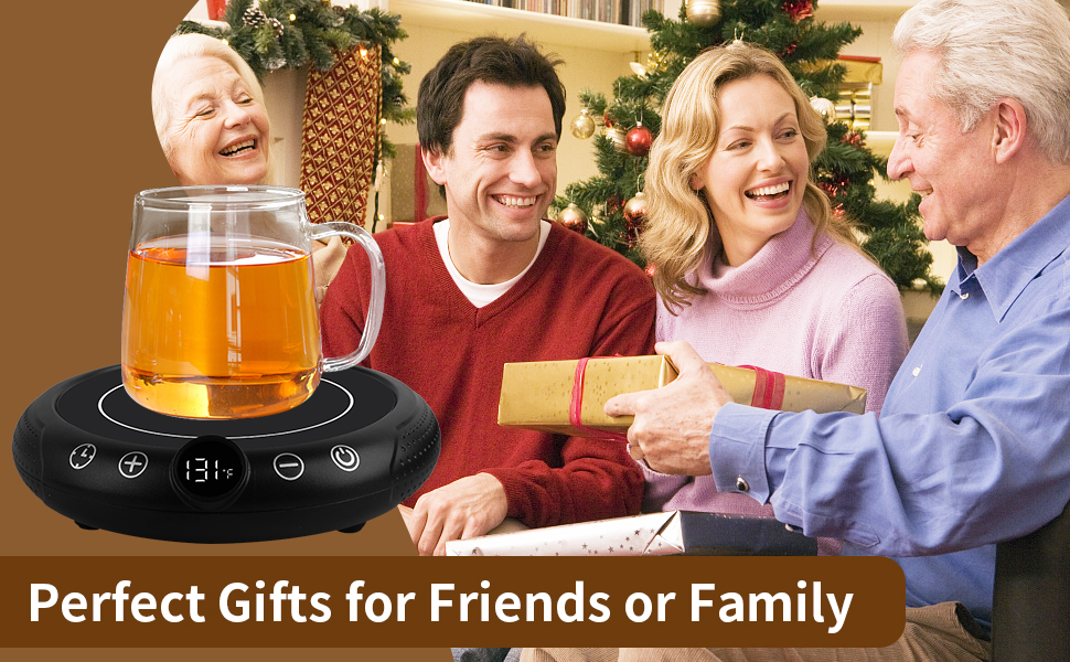 Coffee Mug Warmer Electric Coffee Cup Warmer Candle Warmer Plate 8-Temp Settings 4H Auto Shut Off