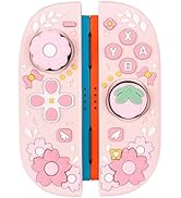 WSLUCKO Cute Silicone Protective Case for Nintendo Switch 2 Joycon (2025) with 2 Silicone Thumb G...