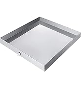 VEVOR 32 x 32 x 2.5 Inch Washing Machine Pan 18 GA Thickness 304 Stainless Steel Heavy Duty Compa...