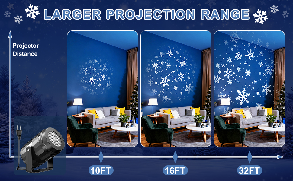 snowflake light projector