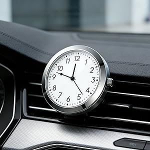 white clock