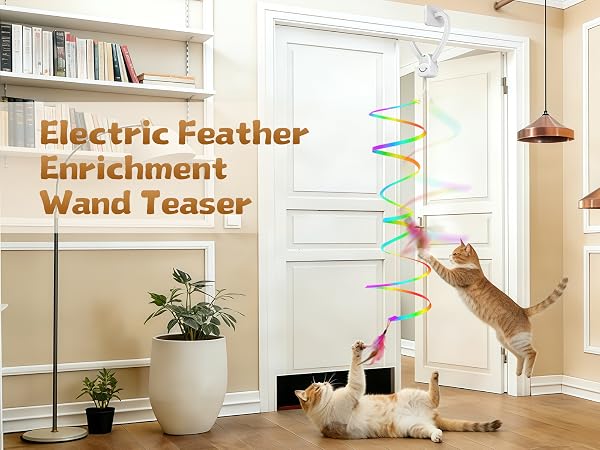 Electric Feather Enrichment Wand Teaser