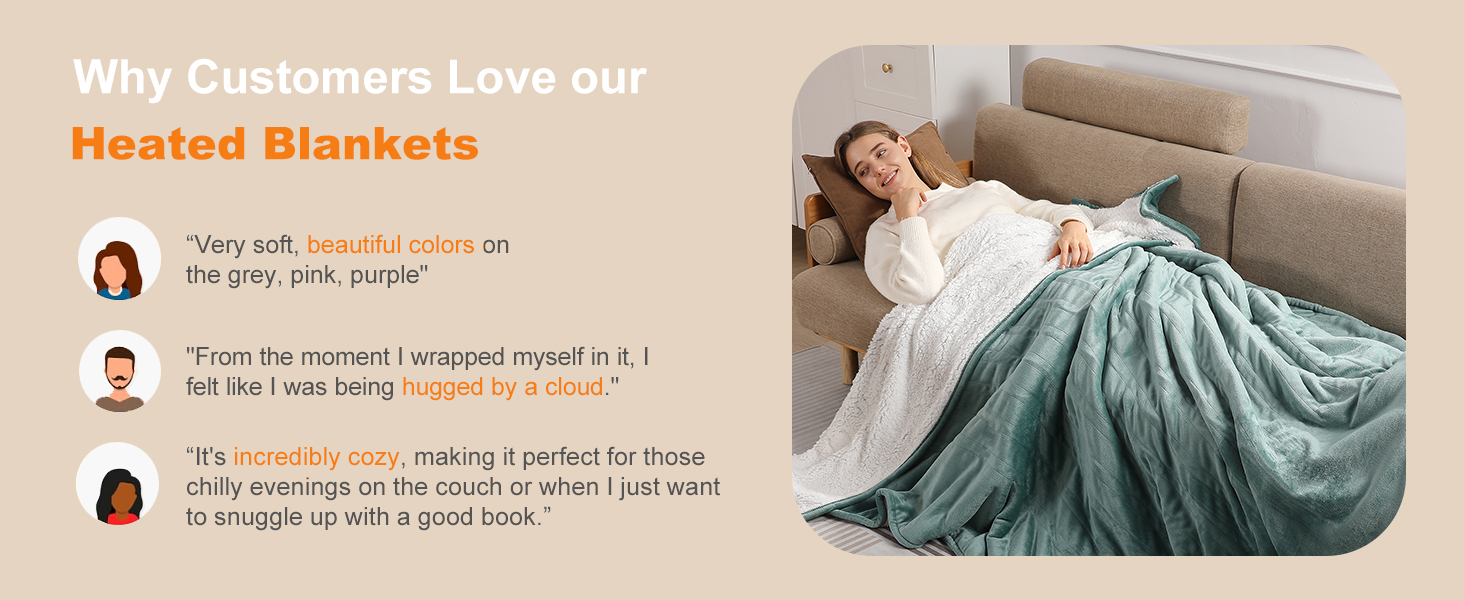 heated blanket throw