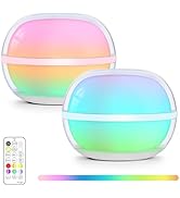 LOFTEK 3.5-inch Smart Sphere Night Light, Multi-Color Magnetic Rechargeable Ball Lights, RGB Mood...