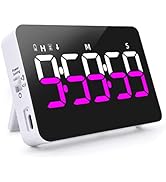 PERSUPER Kitchen Digital Timer, Count Down Up, Rechargeable Kitchen Gadgets, Vibration Mode, Adju...