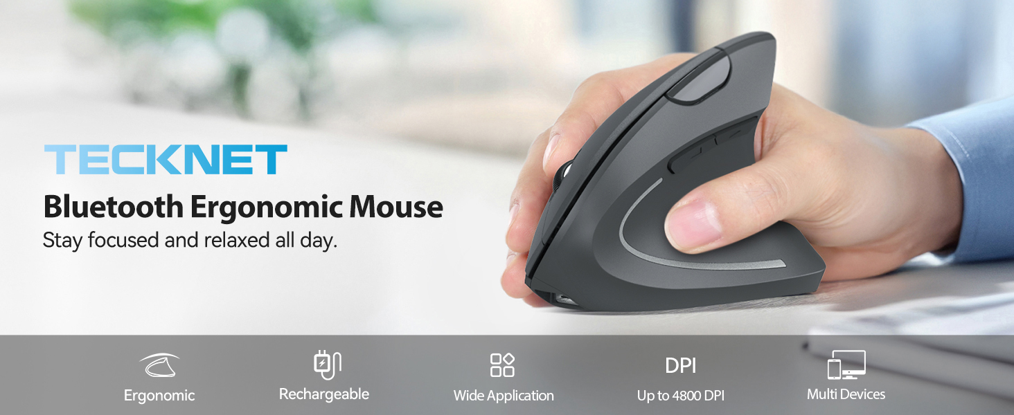 ergonomic mouse grey